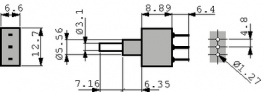 5B11-S1F4PCAE, Кнопочный переключатель вкл.-(вкл.) 1P, Eledis