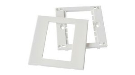 25998200, Wall Outlet Frame Faceplate Wall Mount 86 x 86mm White, Value