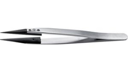 259SVR.SA.1, Plastic Replaceable Tip Tweezers Stainless Steel Straight/Strong/Pointed 130mm, Ideal-Tek