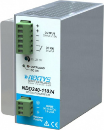 NDD240-11024, DC/DC Converter, 240W\In: 110Vdc, Out: 24Vdc/10A, NEXTYS