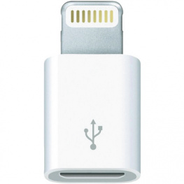 MD820ZM/A, Адаптер Lightning /> Micro USB белый, Apple