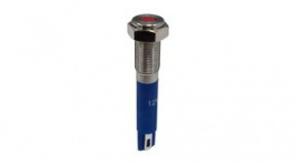 RND 210-00695, Vandal Resistant LED Indicator, Red, 6mm, 12VDC, Soldering Lugs, RND Components