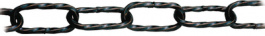120717277, Decorative chain turned, black 3.5 mm, Campbell