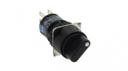 AS6M-33Y2P, Rotary Switch 2-Pole 3-Pos 45° Panel Mount, IDEC