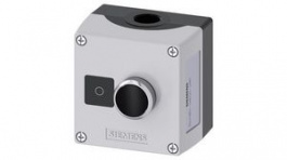 3SU1801-0AN00-1AB1 , Control Station with Pushbutton Switch, Black, 1NO, Screw Terminal, Siemens