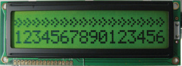 DEM 16215 SYH-LY-CYR22, ЖК-точечная матрица 9.55 mm 2 x 16, Display Elektronik