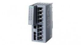 6GK5208-0GA00-2TC2, Industrial Ethernet Switch, RJ45 Ports 8, 1Gbps, Layer 2 Managed, Siemens
