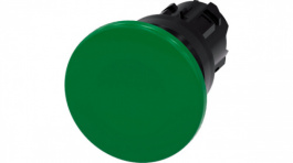 3SU1000-1BD40-0AA0, SIRIUS ACT Mushroom Push-Button front element Plastic, green, Siemens