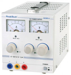 P6015A, Лабораторный источник питания 30V, 5A, 150W, PeakTech