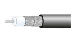 RADOX_RF_142 [100 м], Coaxial Cable RF-142 Radox® 5.34mm 50Ohm Silver-Plated Copper Black 100m, Huber+Suhner