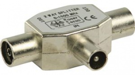 CSGB40951ME, T-Type Coax Splitter, IEC Plug - 2x IEC Socket, Nedis (HQ)
