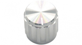 RND 210-00338, Aluminium Knob, silver, 6.4 mm, RND Components