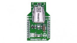 MIKROE-2543, RN4870 Click Bluetooth Communications Module 3.3V, MikroElektronika