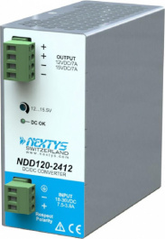 NDD120-2412, DC/DC Converter, 120W\In: 24Vdc, Out: 12Vdc/7A, NEXTYS