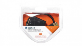 KNC37250E02, Monitor cable 0.2 m Anthracite, KONIG