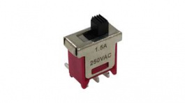 RND 210-00594, Subminiature Slide Switch, 1CO, ON-ON, PCB - Through Hole, RND Components