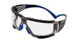 SF401SGAF-BLU-F, SecureFit Safety Glasses, Clear, Polycarbonate, 3M