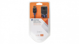 KNC37300E20, Monitor cable 2 m Anthracite, KONIG