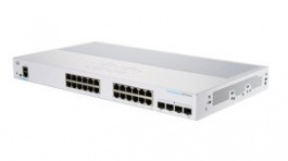 CBS250-24PP-4G-EU, PoE Switch, Managed, 1Gbps, 100W, PoE Ports 24, Fibre Ports 4, SFP, Cisco Systems