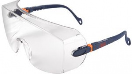 2800, Safety Overspectacles Dark Blue/Clear Polycarbonate Anti-Scratch EN 166, 3M