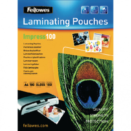 5351111, Laminating pouch, glossy, Fellowes