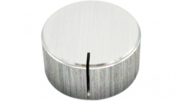 RND 210-00336, Aluminium Knob, silver, 6.4 mm shaft, RND Components