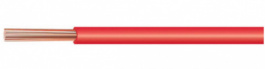 E 2419 RED [100 м], ME 2419 RED. - многожильный провод, 0,24 мм², красный серебристый медь, Habia Cable