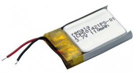 ICP501421PS-01, Lithium Ion Polymer Battery Pack 115mAh 3.7V, Renata