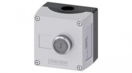 3SU1801-0BD00-4AB1 , Control Station with Illuminated Pushbutton Switch, Transparent, 1NO, Spring Ter, Siemens