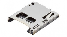 502570-0893, MicroSD Memory Card Connector, Push / Push, 8 Poles, Molex