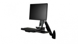 WALLSTS1, Wall Mount Monitor Arm with Keyboard Tray, 75x75/100x100, 8kg, StarTech