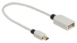 KNM60315W02, USB Cable 0.2 m White, KONIG