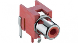 1553 02 rot, RCA panel-mount socket red, Lumberg Connect