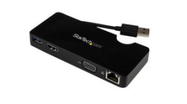 USB3SMDOCKHV, USB-A Docking Station HDMI/RJ45/VGA/USB-A, StarTech