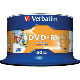 43533, DVD-R 4.7 GB Spindle of 50, Verbatim