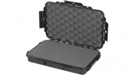 RND 550-00096, Waterproof Case, black 350 x 230 x 59 mm, Polypropylene, With foam, RND Lab