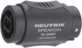 NL4MMX, Соединитель/адаптер, Speakon черный 4P, Neutrik