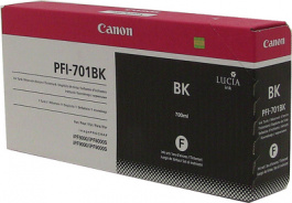 PFI-701BK, Картридж с чернилами PFI-701BK черный, CANON