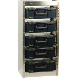 S221 CARRYLITE REOL 5X150-9 SA, Стеллажная система для хранения различных коробок, Raaco