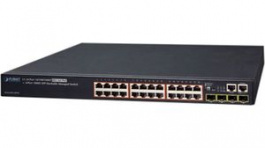 SGS-6340-24P4S, Network Switch, 24x 10/100/1000 PoE 24 Managed, Planet