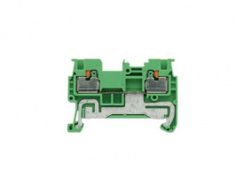 RND 205-01379, Terminal Block, Ground, Push-In, Green, 0.14 ... 1.5mm2, RND Connect