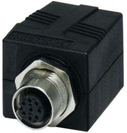 VS-BH-M12FS-8CON-RJ45/180, Panel mount jack M12 A-coded to RJ45, Phoenix Contact