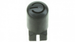 957C00000, Round Push-button cap 6.9 x 12.3 mm black, C & K