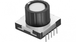 481RV12172100, Illuminated Rotary Switch with Pushbutton 1-Pole 8-Pos 45° PC Pins, WURTH Elektronik