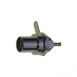 Coaxial flush-mounting socket, bore diam. 9.5 m, Коаксиальный разъем для установки заподлицо, отверстие ø 9.5 mm, China