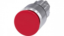 3SU1050-1AA20-0AA0, SIRIUS ACT Mushroom Push-Button front element Metal, glossy, red, Siemens