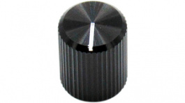 RND 210-00349, Aluminium Knob, black, 3.2 mm shaft, RND Components