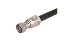 11_4310-50-12-X2/033_-E, RF Connector, DIN 4.3/10, Brass, Plug, Straight, 50Ohm, Clamp Terminal, Huber+Suhner