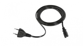 50-16000-255R, Power Cable, Euro Type C (CEE 7/16) Plug, 1.8m, Black, Zebra