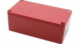 1590BSRD, Diecast Stomp Box, Aluminium, Red, 60 x 112 x 38 mm, Hammond